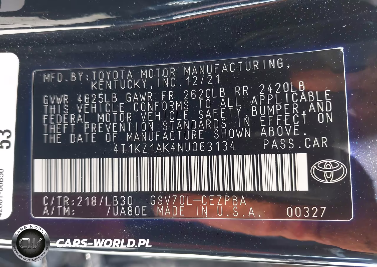 2022 Toyota Camry Xse V6 VIN:4T1KZ1AK4NU063134 - 9
