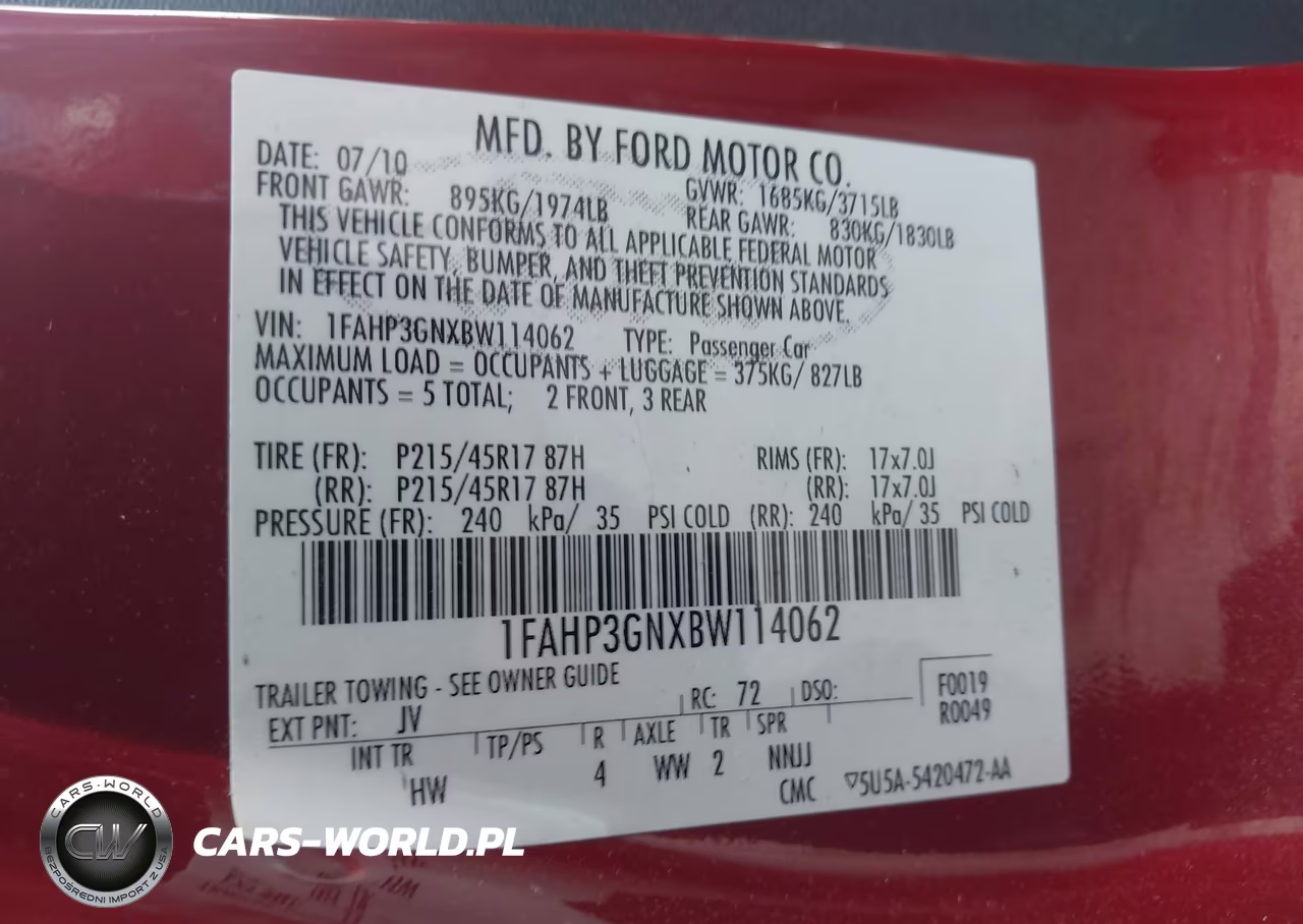 2011 Ford Focus Ses VIN:1FAHP3GNXBW114062 - 9