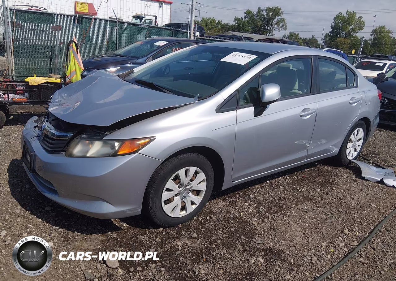 2012 Honda Civic Lx VIN:19XFB2F5XCE098145 - 2
