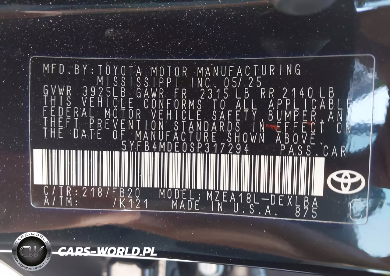 2025 Toyota Corolla Le VIN:5YFB4MDE0SP317294 - 9