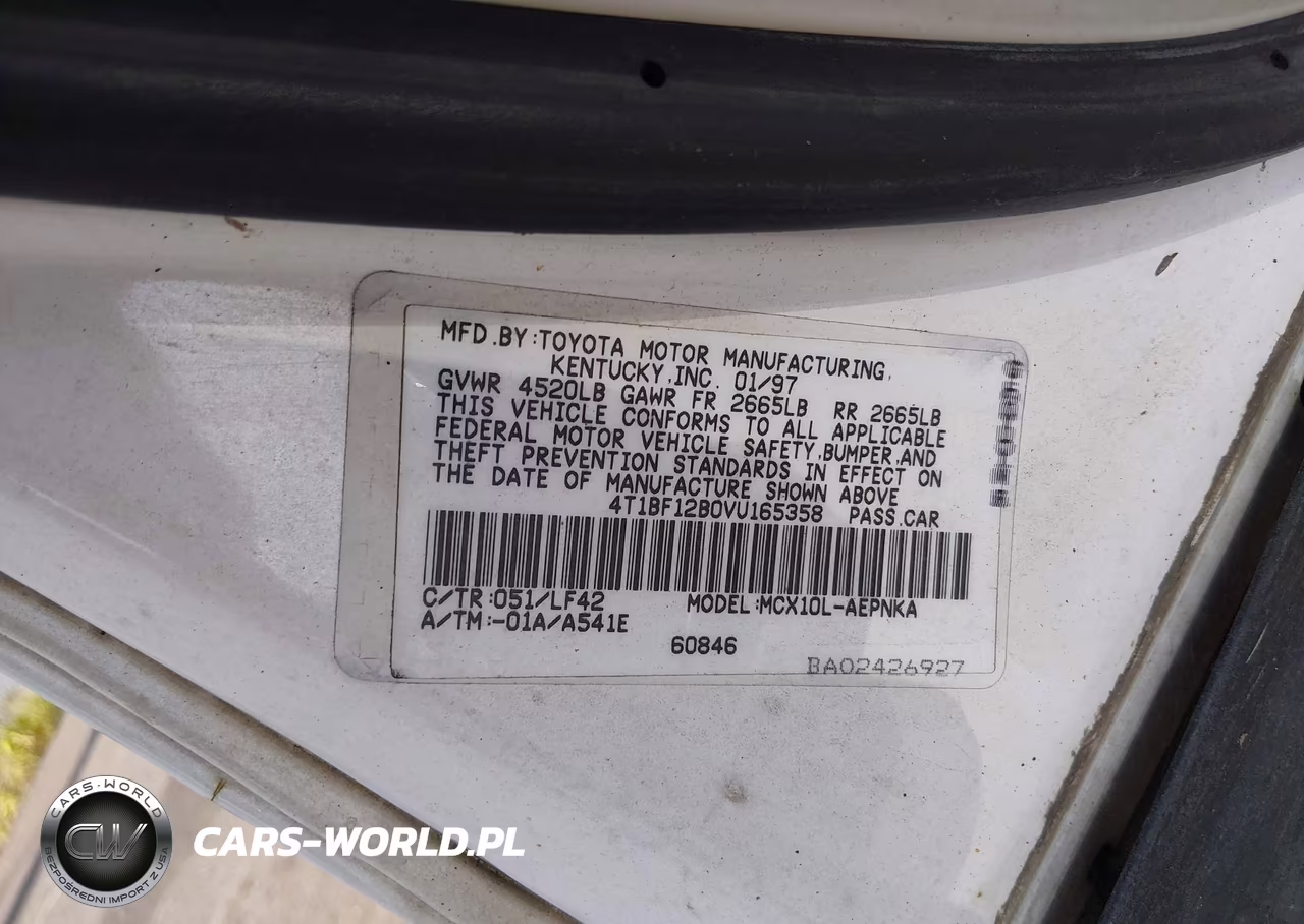 1997 Toyota Avalon Xl VIN:4T1BF12B0VU165358 - 9