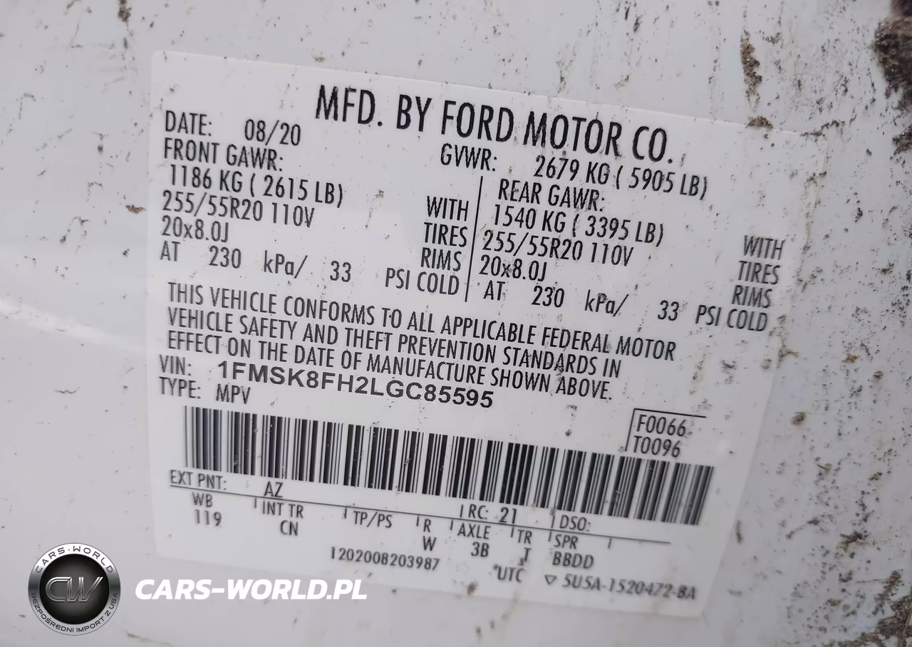 2020 Ford Explorer Limited VIN:1FMSK8FH2LGC85595 - 9