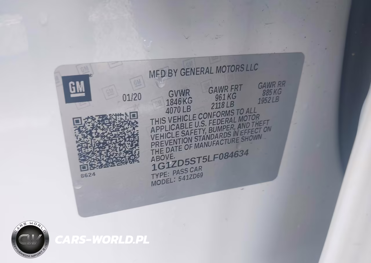 2020 Chevrolet Malibu Fwd Lt VIN:1G1ZD5ST5LF084634 - 9