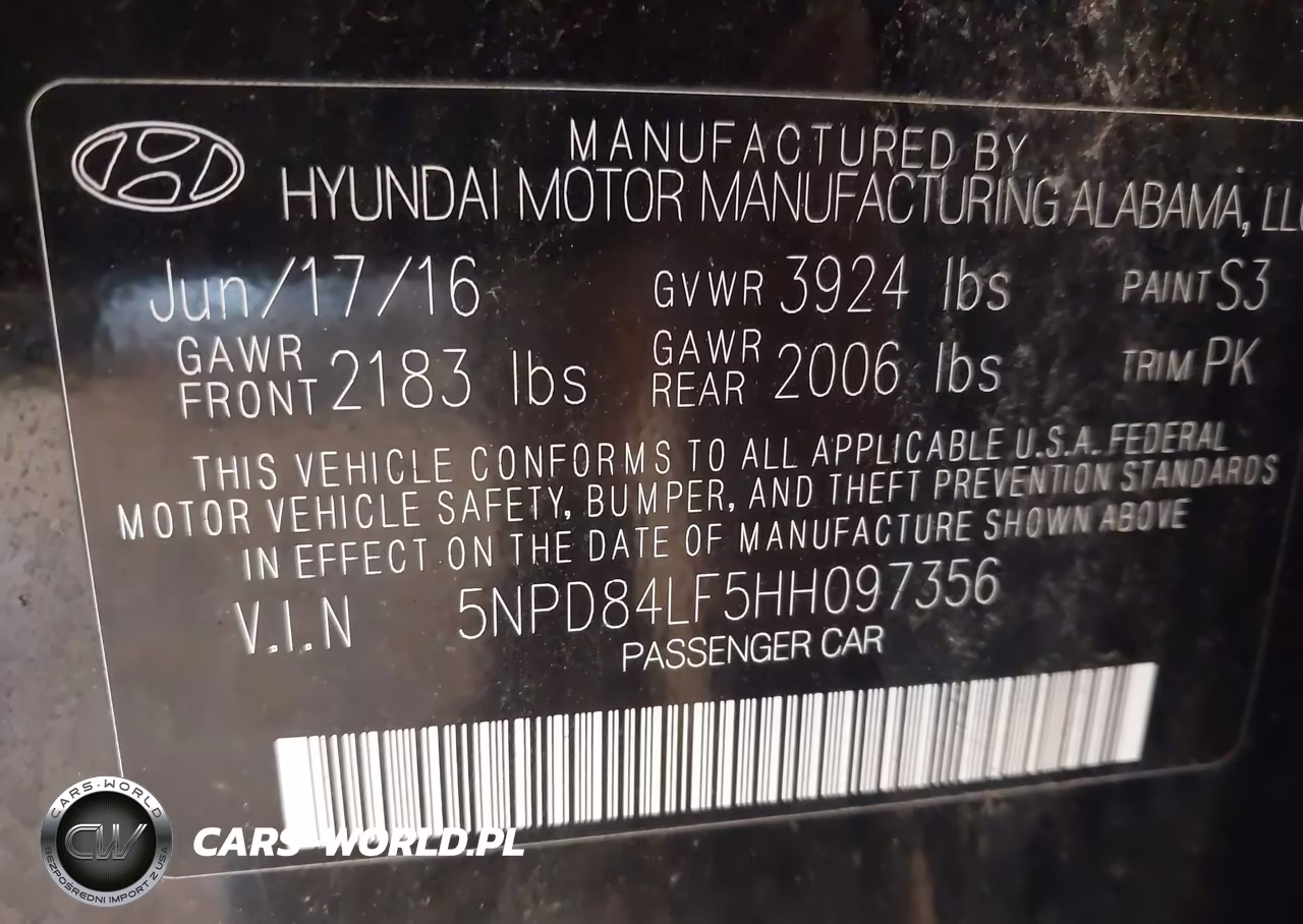 2017 Hyundai Elantra Se VIN:5NPD84LF5HH097356 - 9