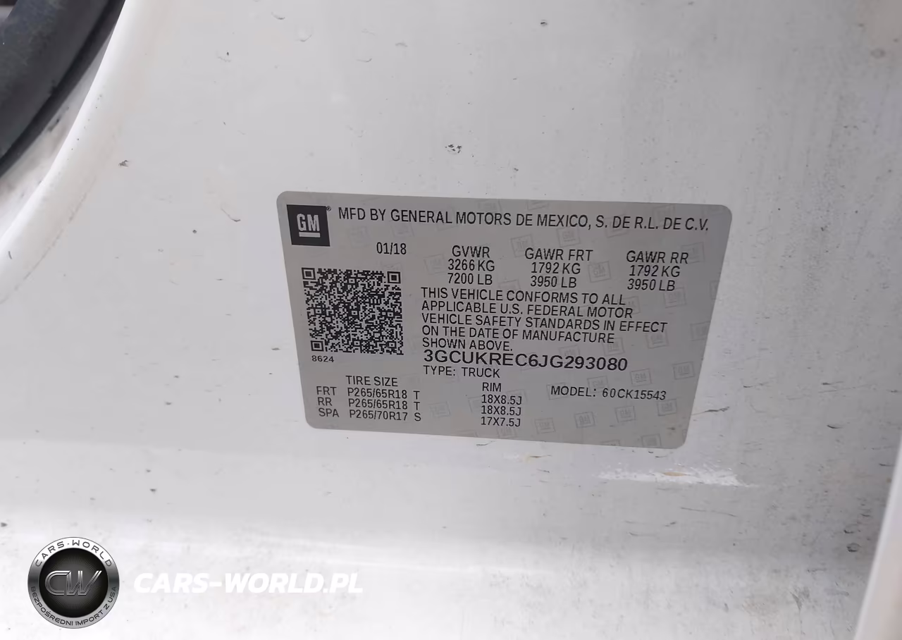 2018 Chevrolet Silverado 1500 1Lt VIN:3GCUKREC6JG293080 - 9