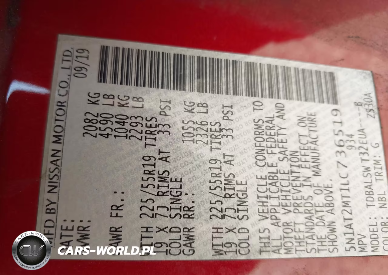 2020 Nissan Rogue Sl Fwd VIN:5N1AT2MT1LC736519 - 9