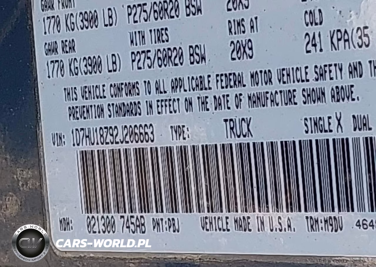 2002 Dodge Ram 1500 St VIN:1D7HU18Z92J206663 - 9