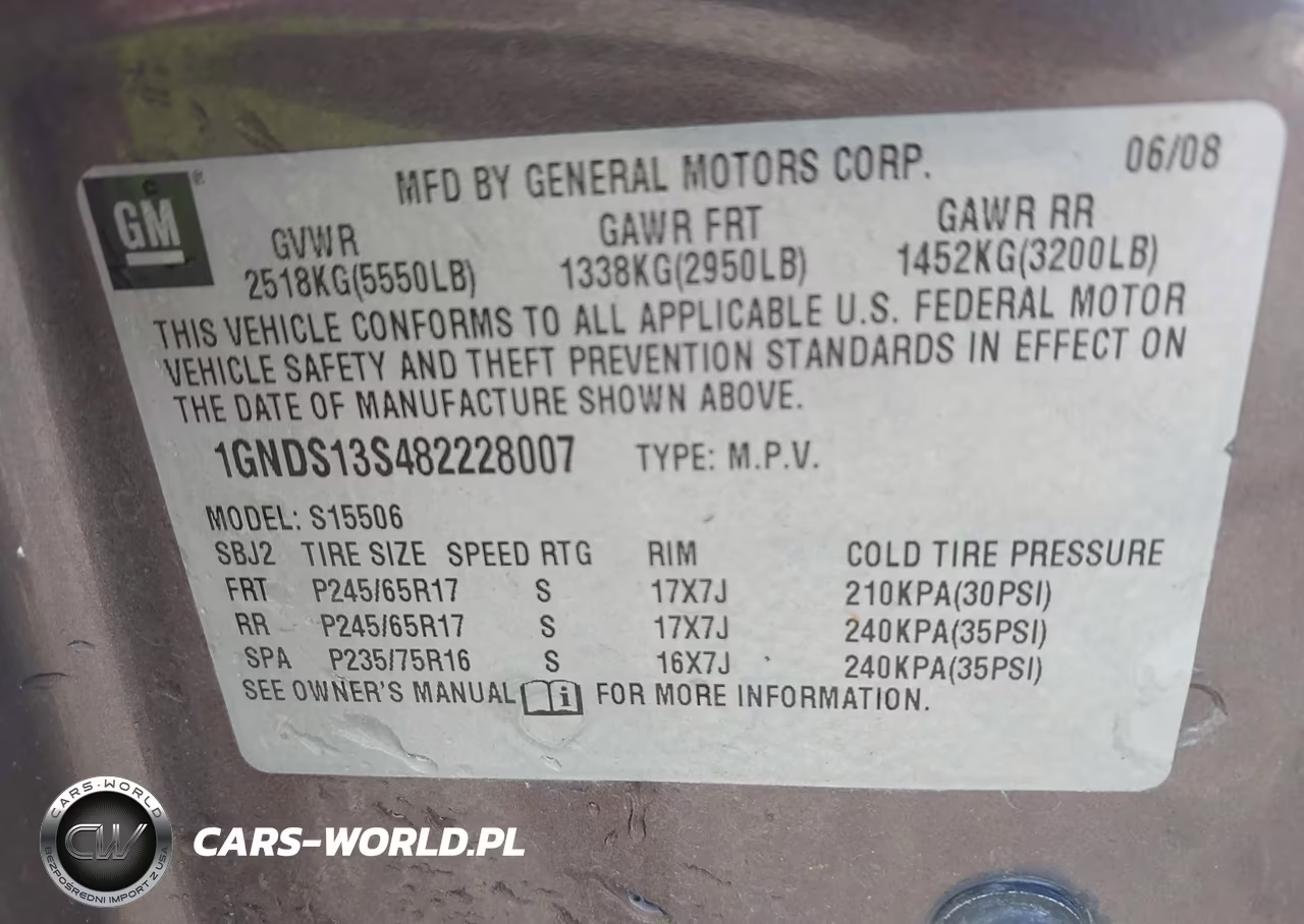 2008 Chevrolet Trailblazer Lt VIN:1GNDS13S482228007 - 9
