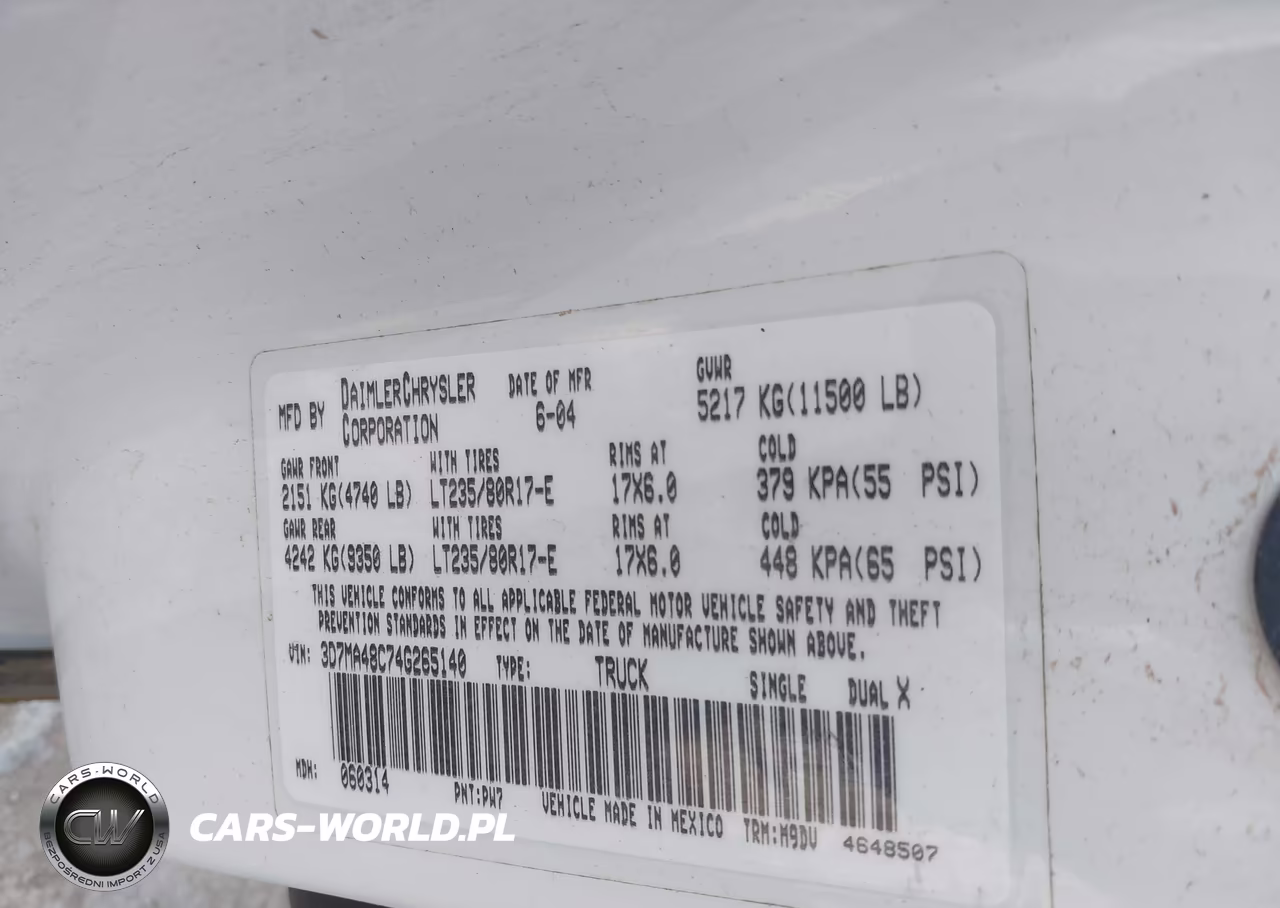 2004 Dodge Ram 3500 Slt-Laramie VIN:3D7MA48C74G265140 - 8