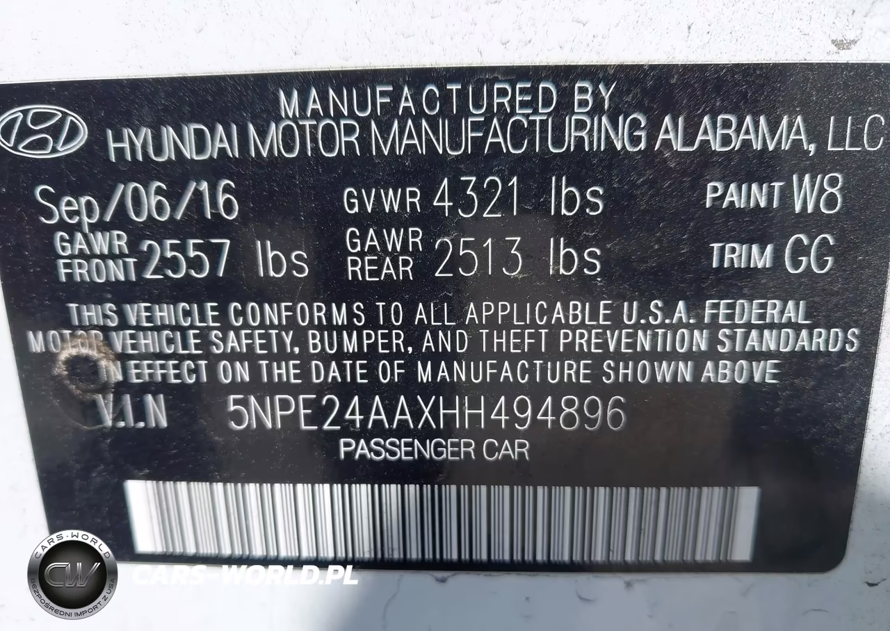 2017 Hyundai Sonata Eco VIN:5NPE24AAXHH494896 - 9