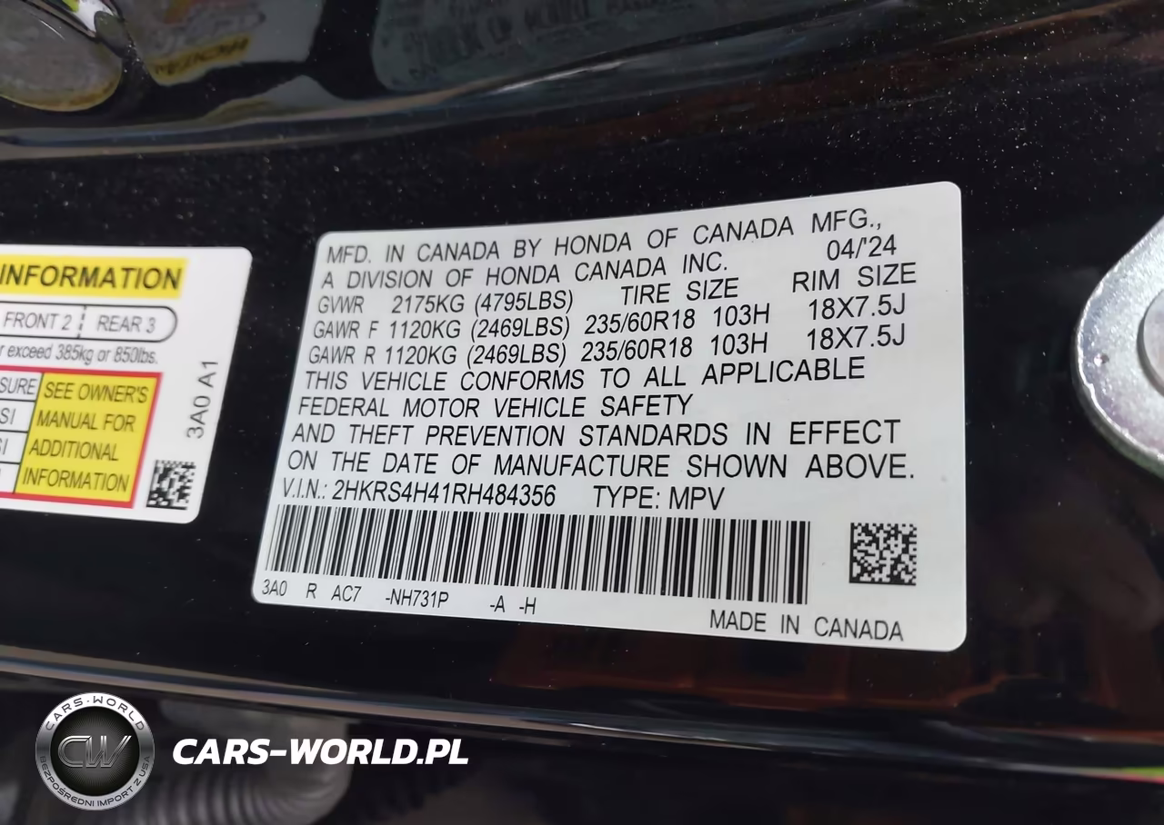 2024 Honda Cr-V Ex Awd VIN:2HKRS4H41RH484356 - 9