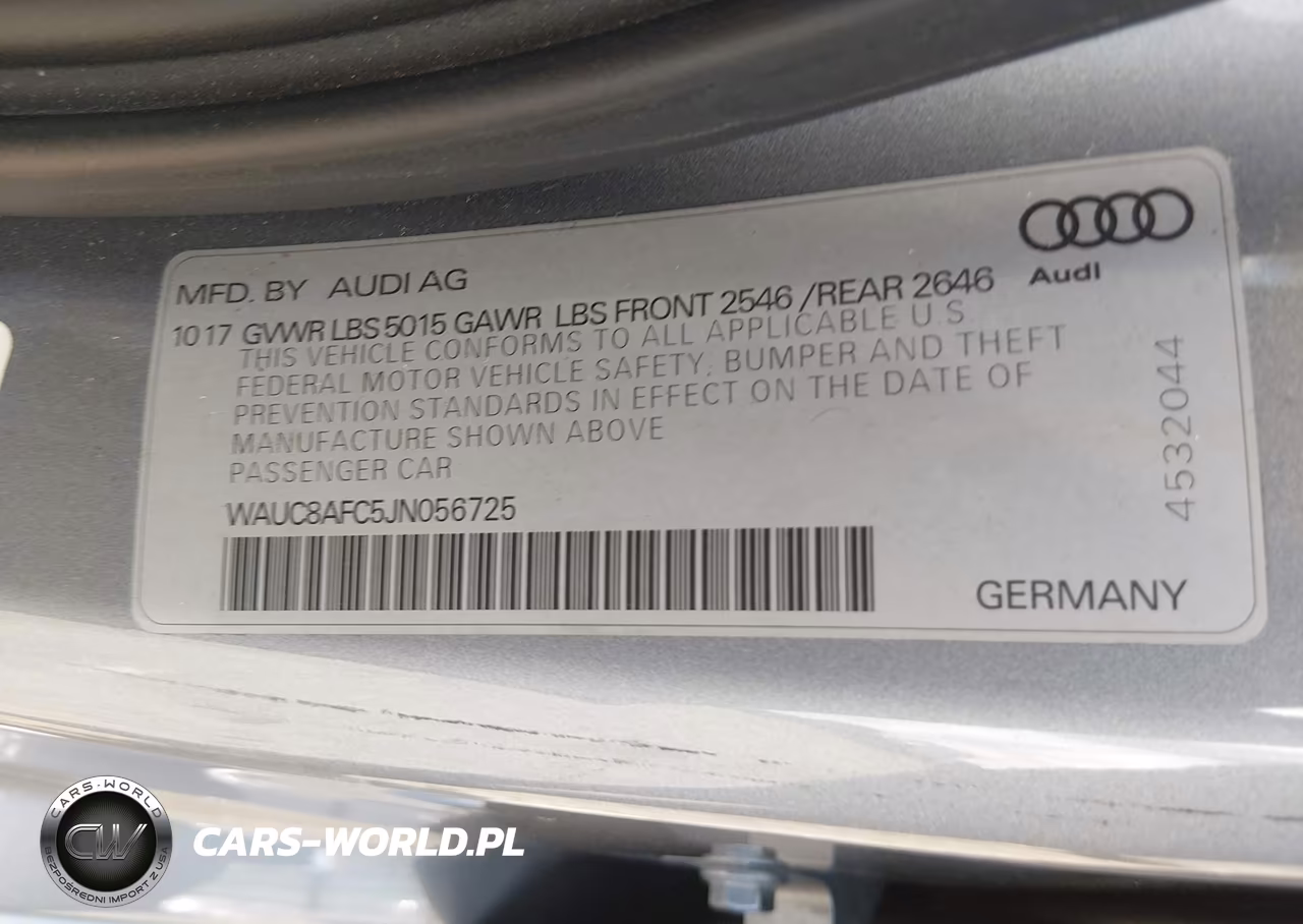 2018 Audi A6 2.0T Premium-2.0T Sport VIN:WAUC8AFC5JN056725 - 9
