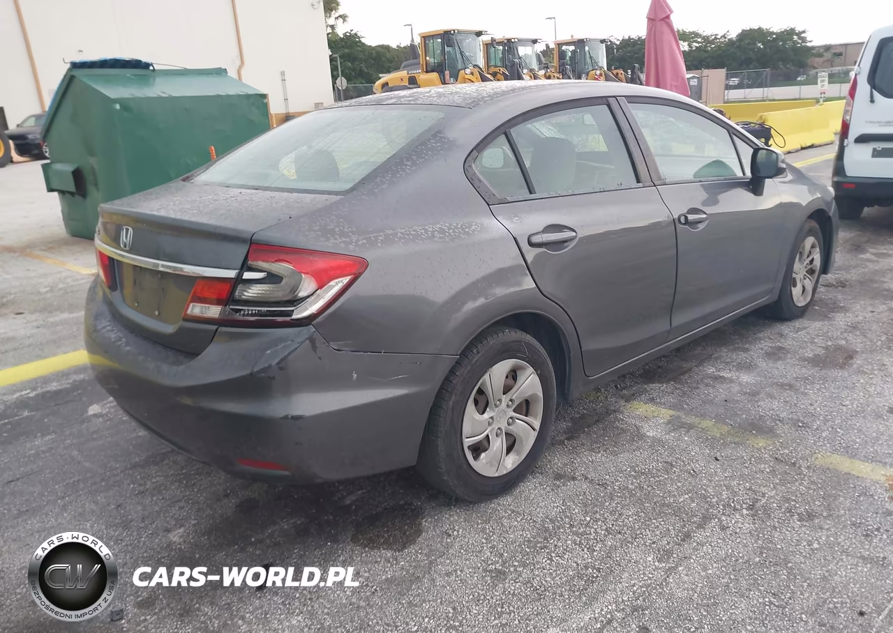 2013 Honda Civic Lx VIN:19XFB2F56DE063409 - 4