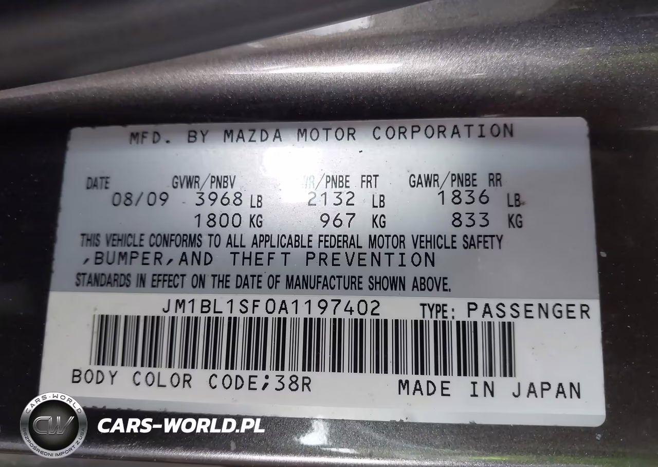 2010 Mazda Mazda3 I Touring VIN:JM1BL1SF0A1197402 - 9