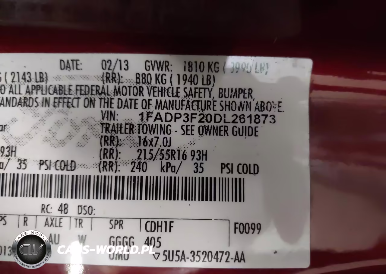 2013 Ford Focus Se VIN:1FADP3F20DL261873 - 9