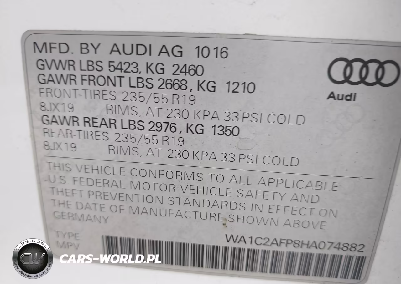 2017 Audi Q5 2.0T Premium VIN:WA1C2AFP8HA074882 - 9