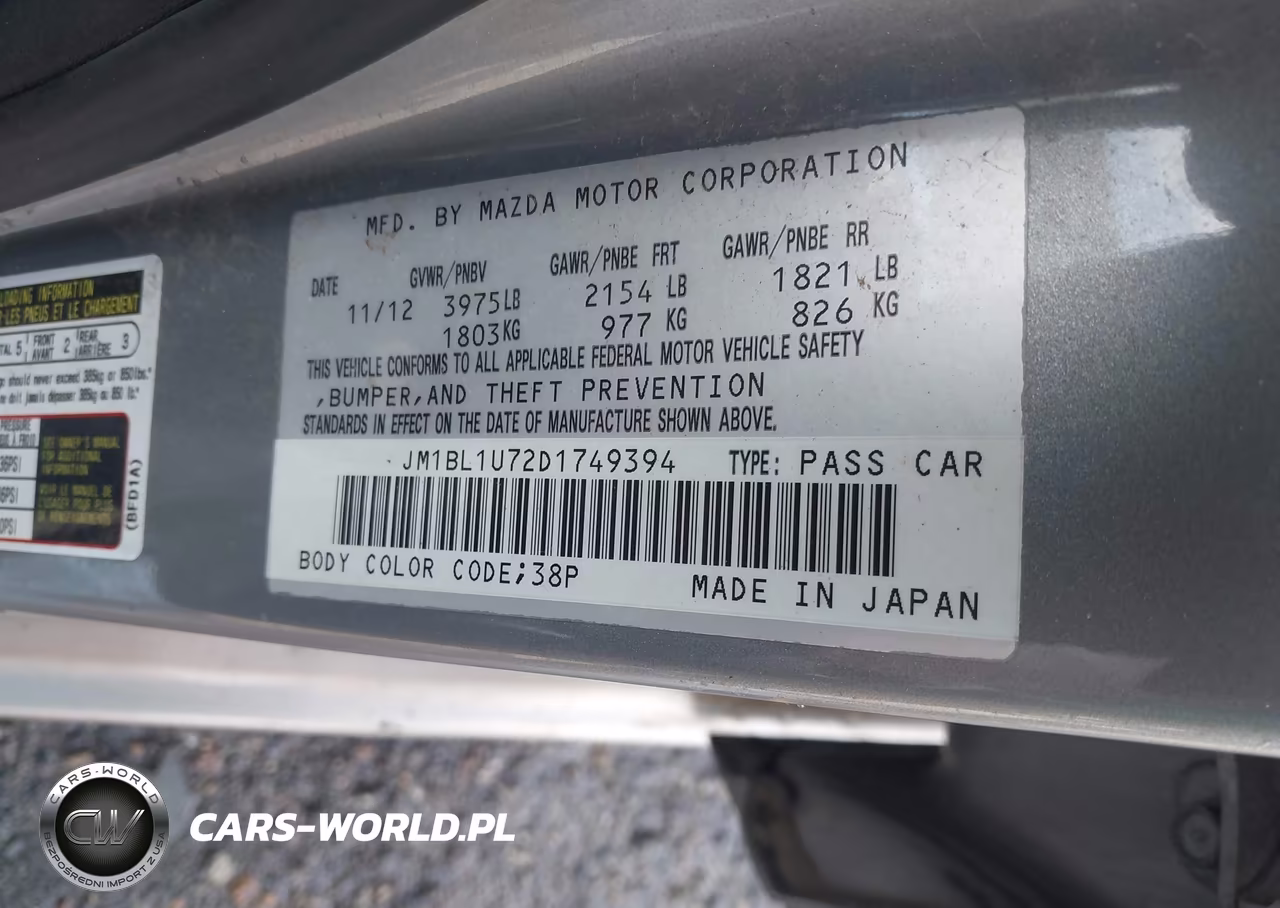 2013 Mazda 3 I VIN:JM1BL1U72D1749394 - 9