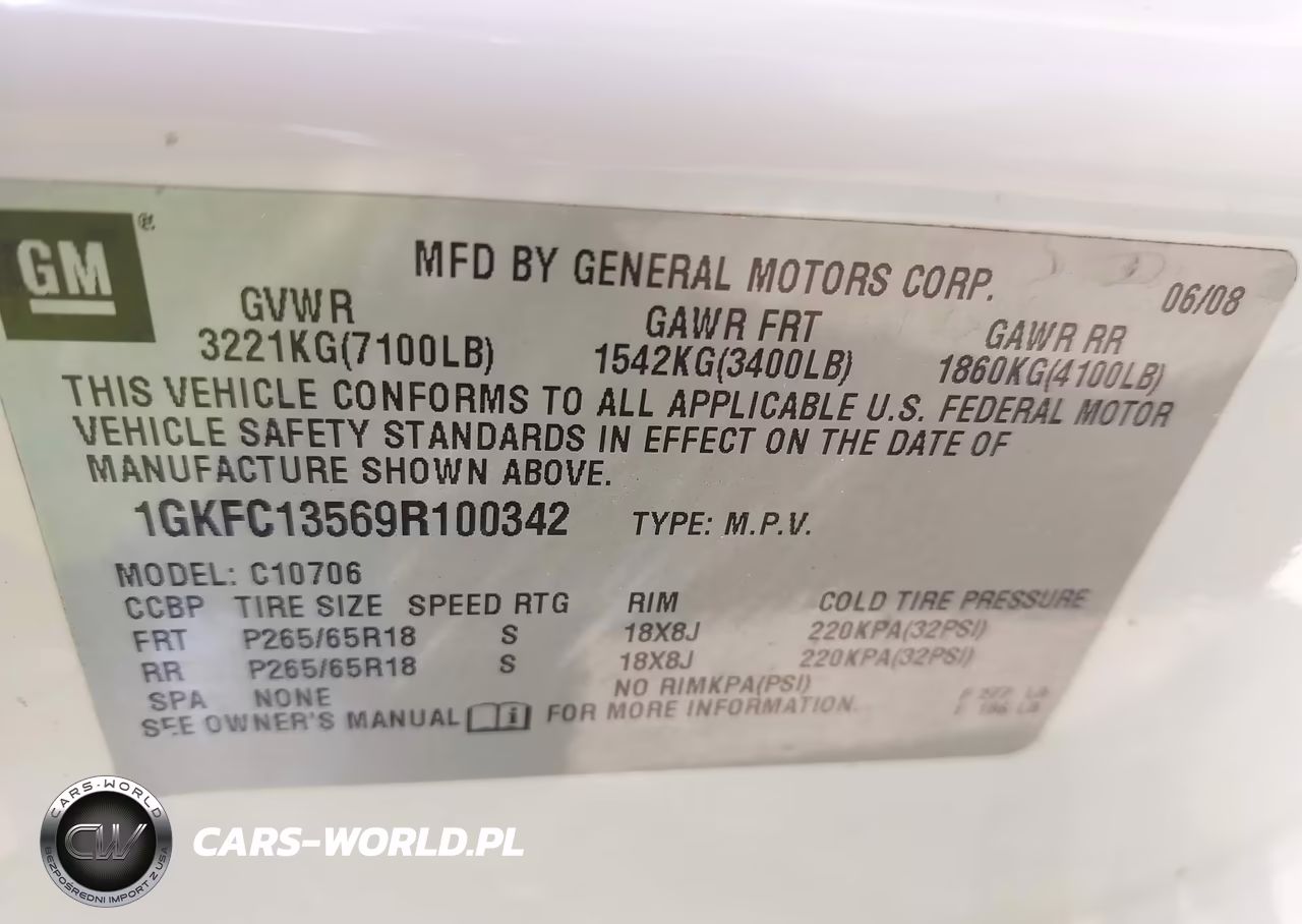 2009 GMC Yukon Hybrid VIN:1GKFC13569R100342 - 9