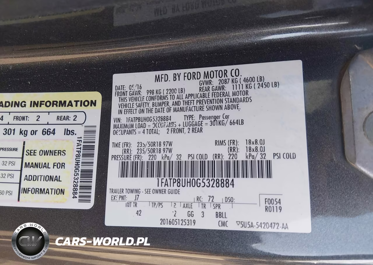 2016 Ford Mustang Ecoboost Premium VIN:1FATP8UH0G5328884 - 9