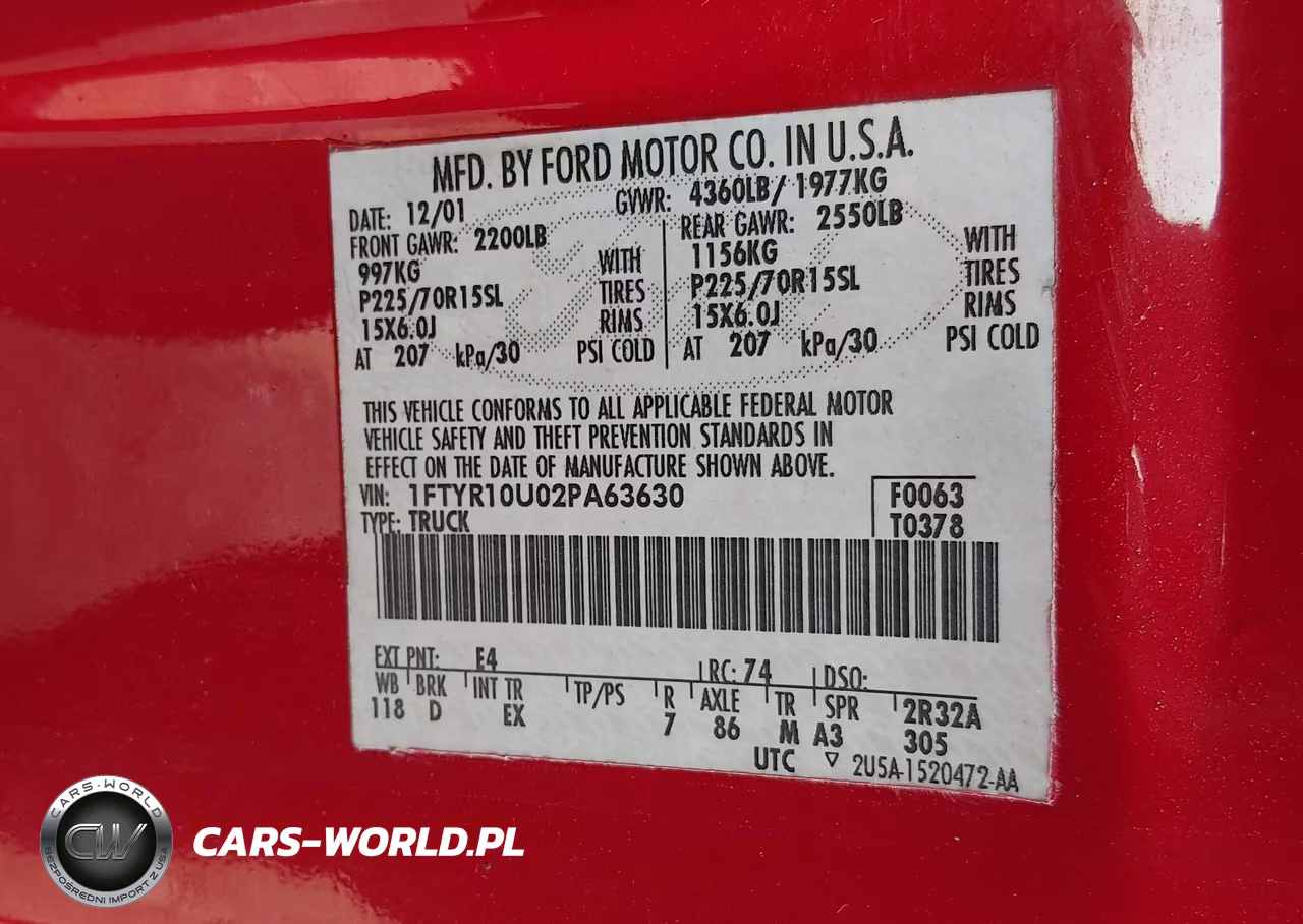 2002 Ford Ranger Edge-Xl-Xlt VIN:1FTYR10U02PA63630 - 9