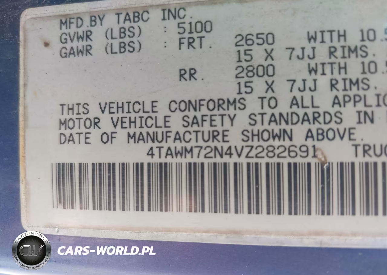 1997 Toyota Tacoma VIN:4TAWM72N4VZ282691 - 9