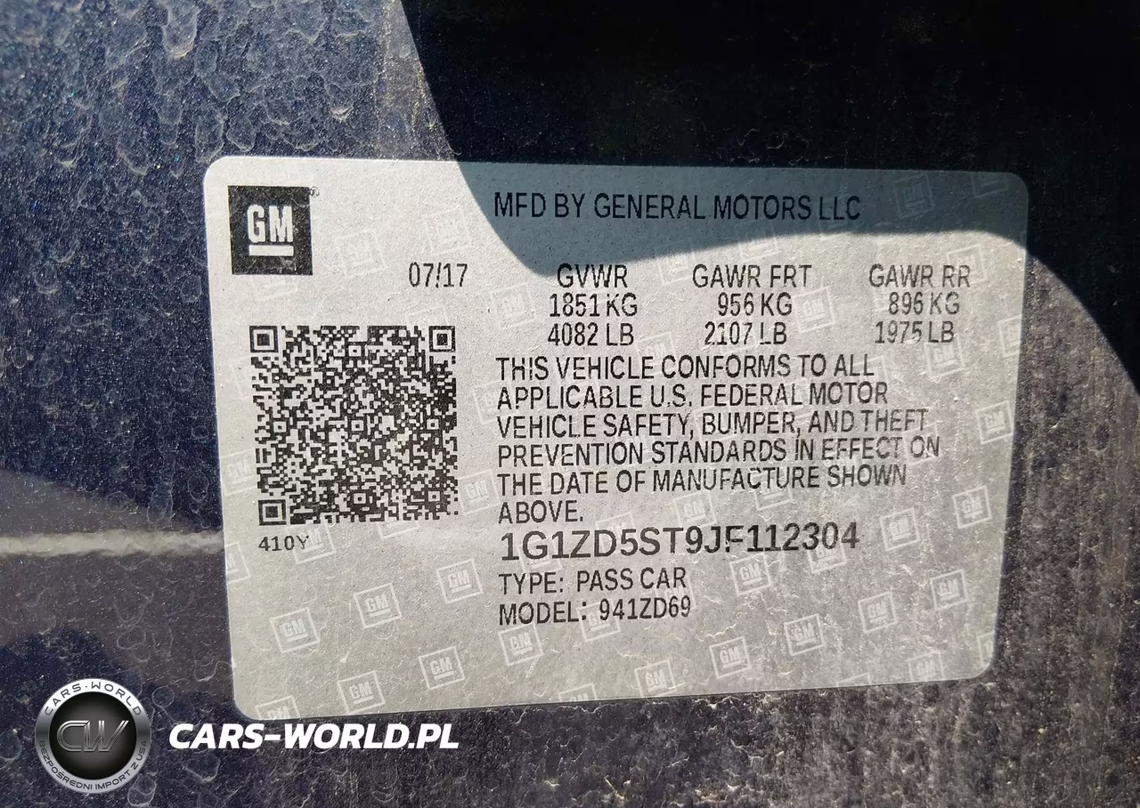 2018 Chevrolet Malibu Lt VIN:1G1ZD5ST9JF112304 - 9
