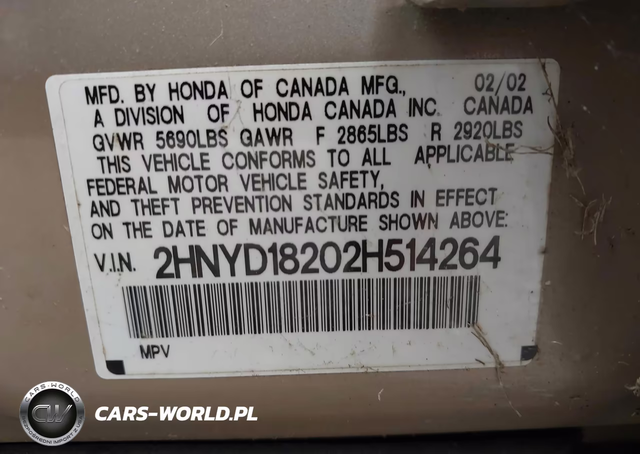 2002 Acura Mdx VIN:2HNYD18202H514264 - 9