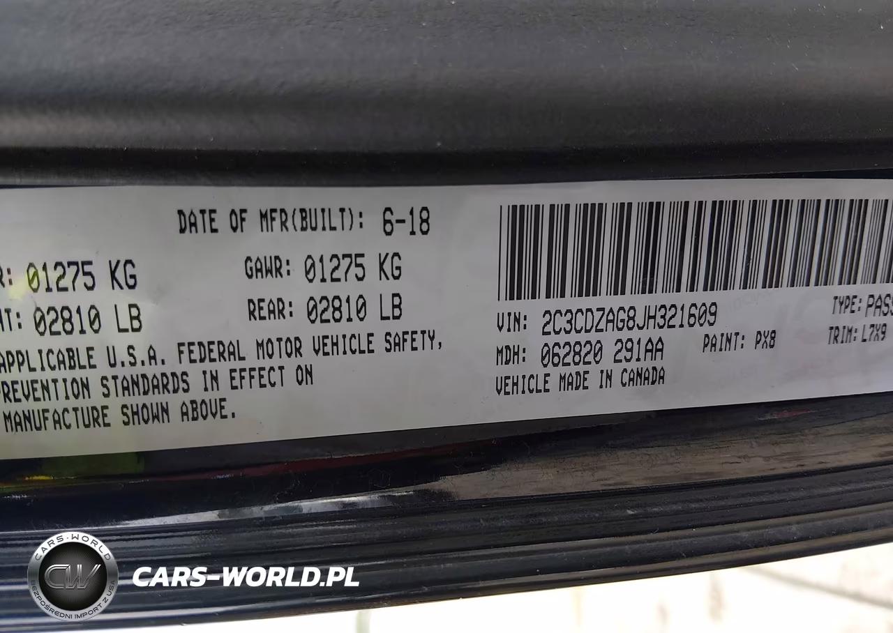 2018 Dodge Challenger Sxt VIN:2C3CDZAG8JH321609 - 9