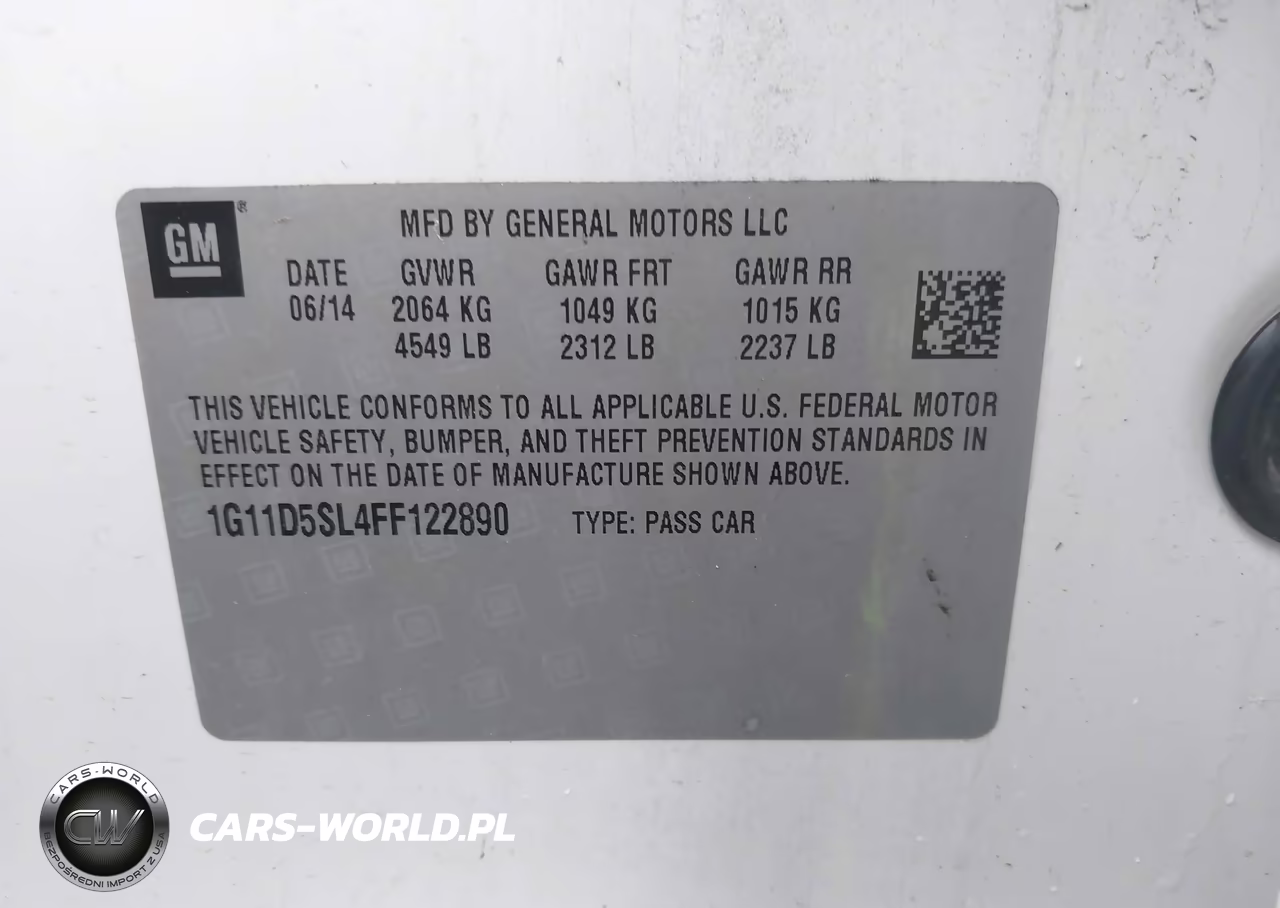 2015 Chevrolet Malibu 2Lt VIN:1G11D5SL4FF122890 - 9