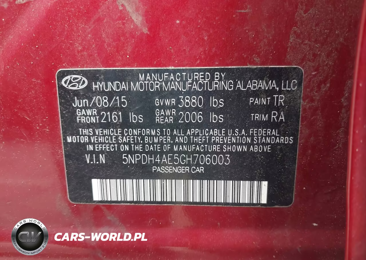 2016 Hyundai Elantra Se VIN:5NPDH4AE5GH706003 - 9