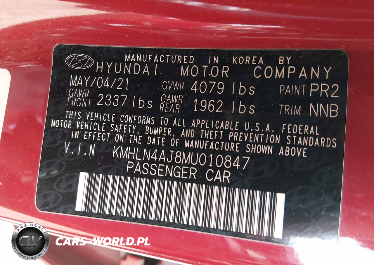 2021 Hyundai Elantra Hybrid Limited VIN:KMHLN4AJ8MU010847 - 9