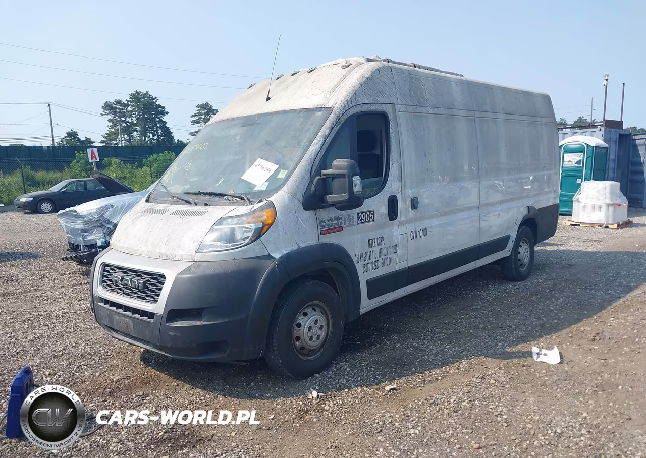 2020 Ram Promaster 3500 Cargo Van High Roof 159 Wb Ext VIN:3C6URVJG7LE109686 - 2