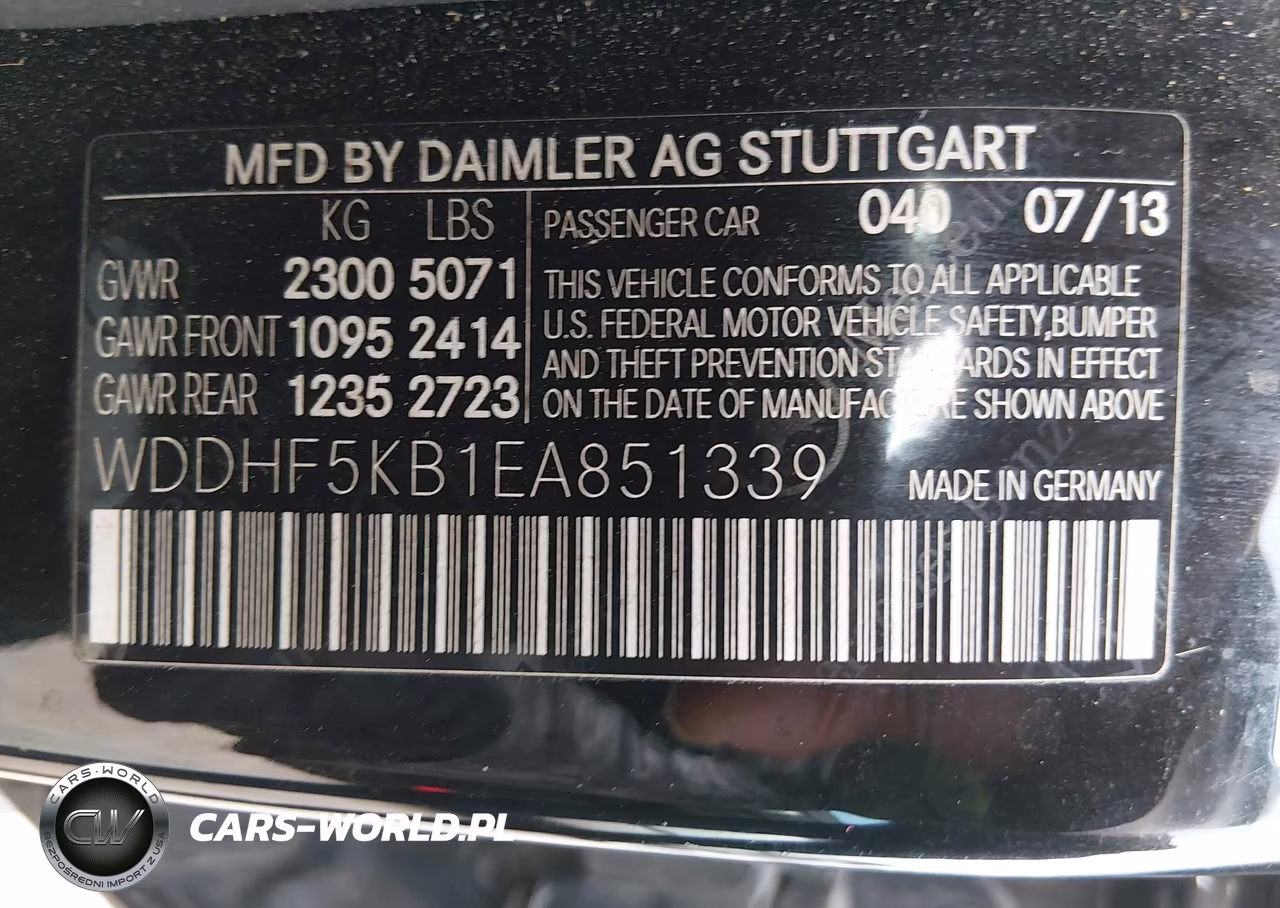 2014 Mercedes-Benz E 350 VIN:WDDHF5KB1EA851339 - 9