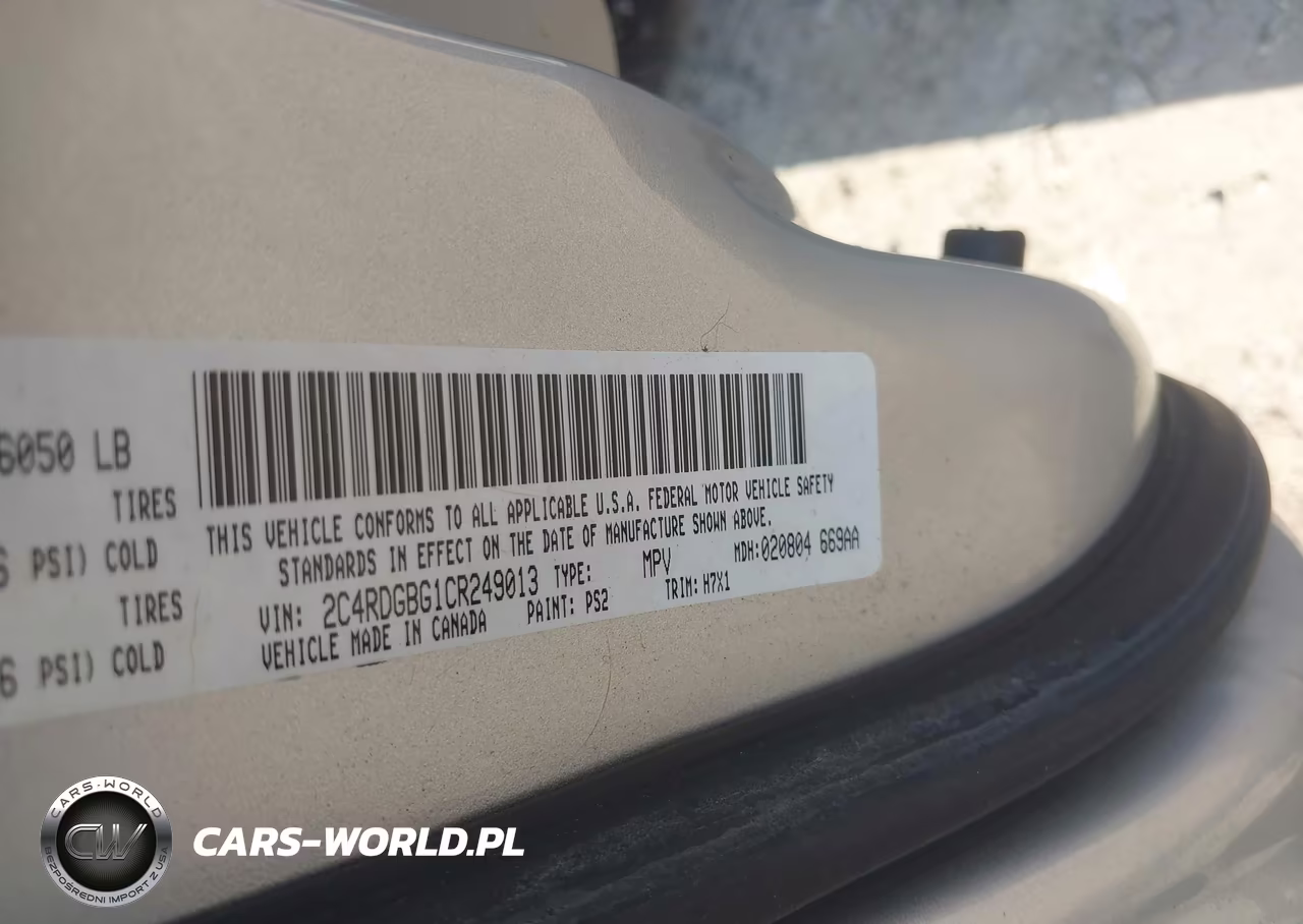 2012 Dodge Grand Caravan Se-Avp VIN:2C4RDGBG1CR249013 - 9