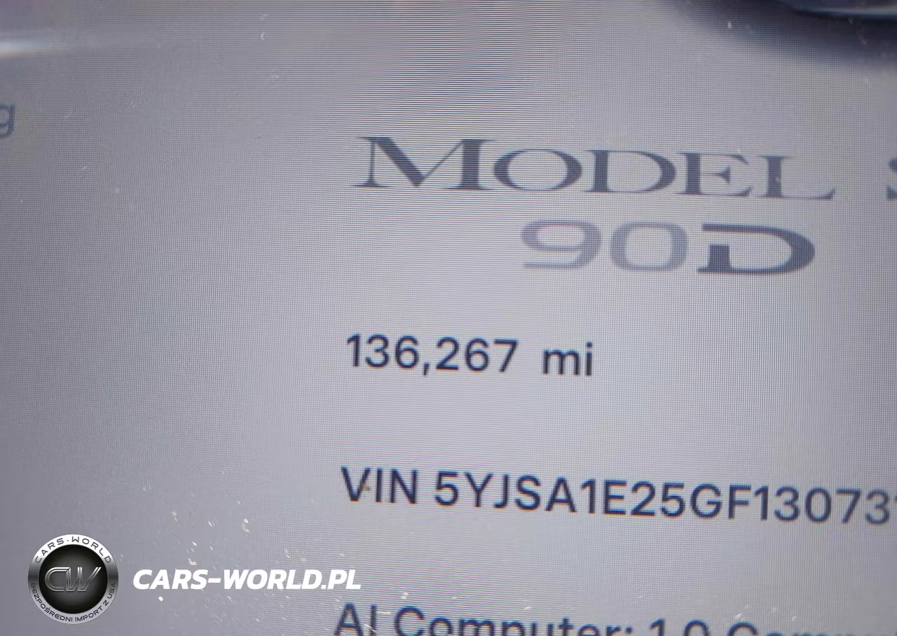 2016 Tesla Model S 60D-70D-75D-85D-90D VIN:5YJSA1E25GF130731 - 15