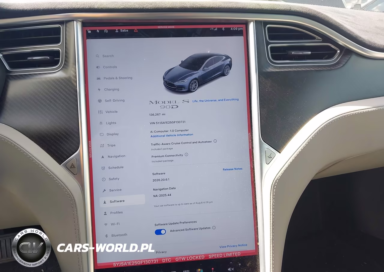 2016 Tesla Model S 60D-70D-75D-85D-90D VIN:5YJSA1E25GF130731 - 7