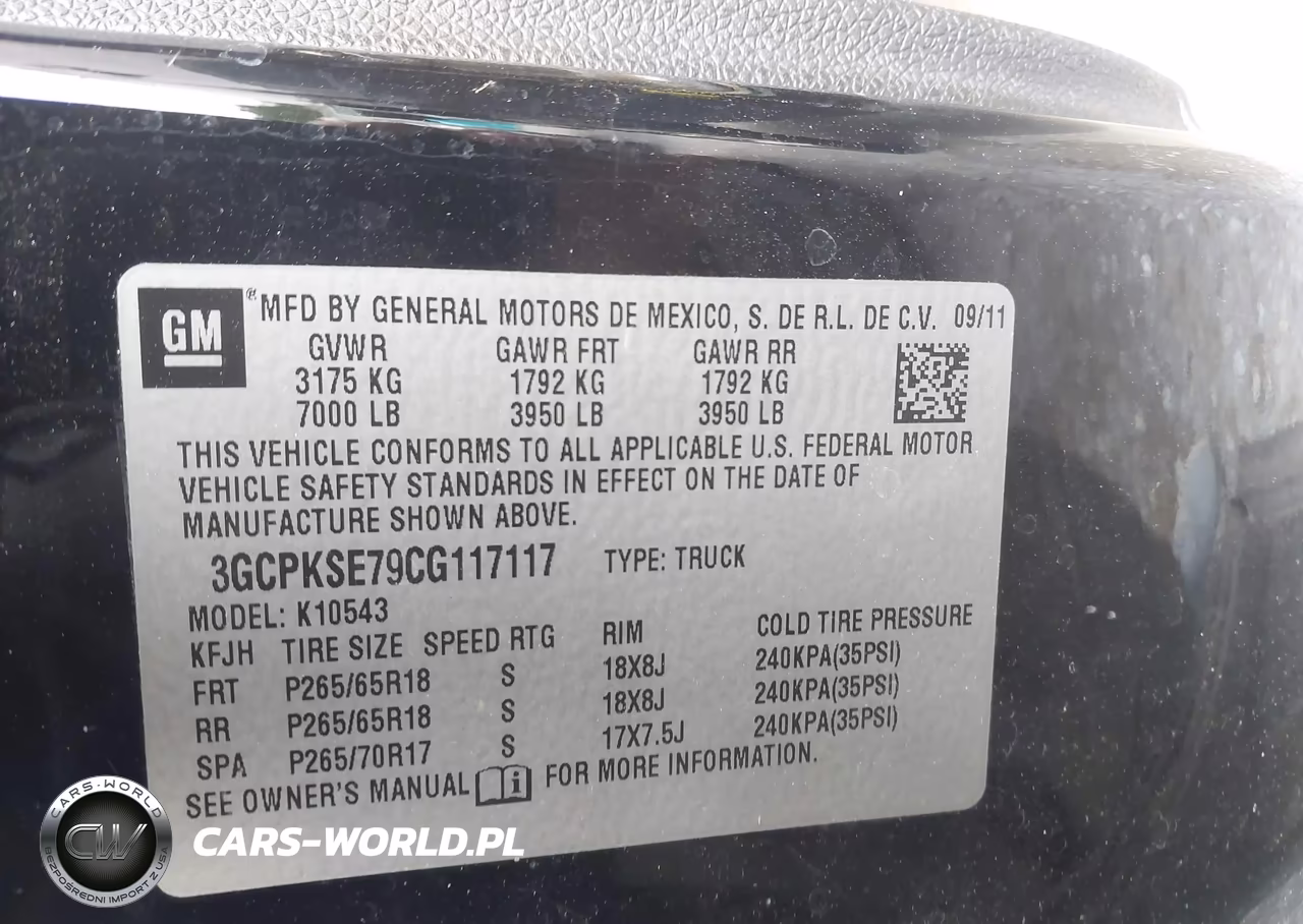 2012 Chevrolet Silverado 1500 Lt VIN:3GCPKSE79CG117117 - 9
