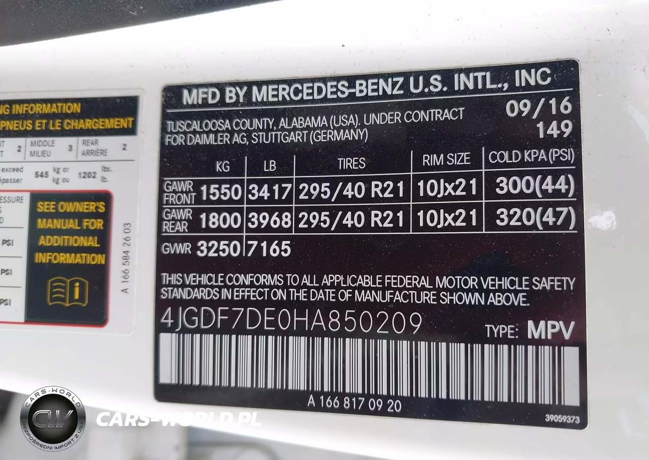 2017 Mercedes-Benz Gls 550 4Matic VIN:4JGDF7DE0HA850209 - 9