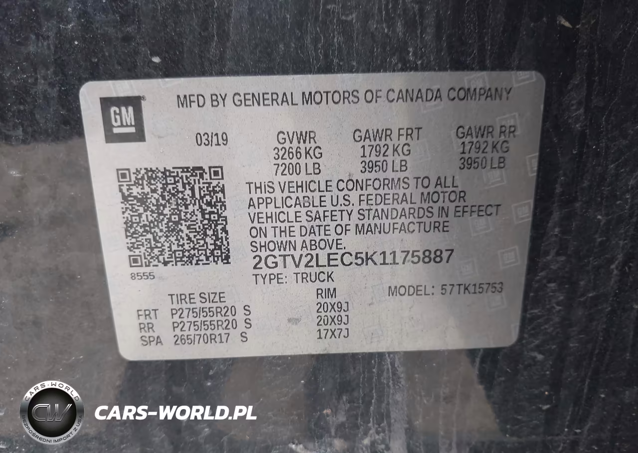2019 GMC Sierra 1500 Limited VIN:2GTV2LEC5K1175887 - 9