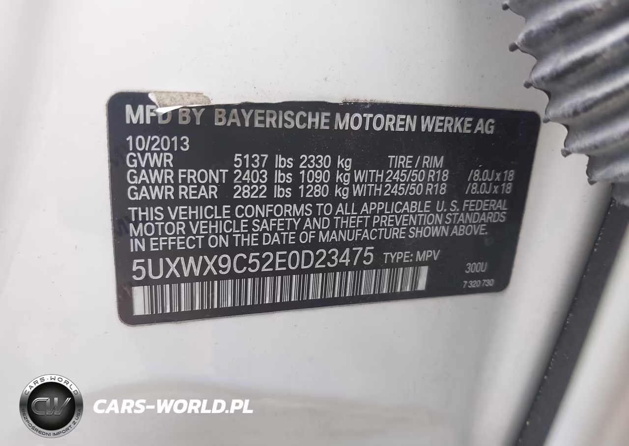2014 BMW X3 xDrive28I VIN:5UXWX9C52E0D23475 - 9