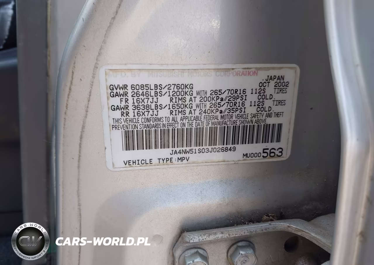 2003 Mitsubishi Montero 20Th Anniversary-Limited VIN:JA4NW51S03J026849 - 9