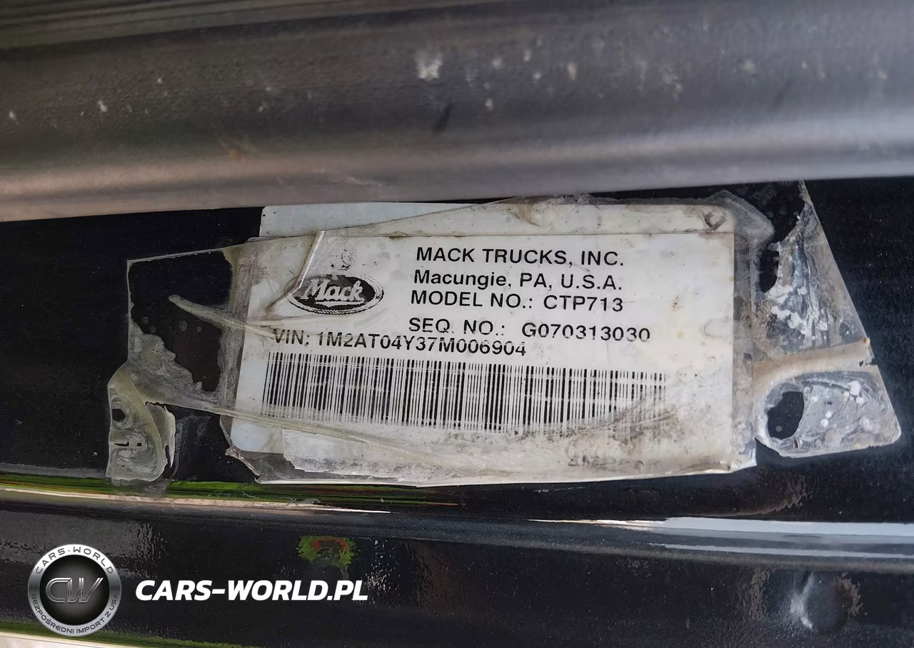 2007 Mack 700 Ctp700 VIN:1M2AT04Y37M006904 - 9