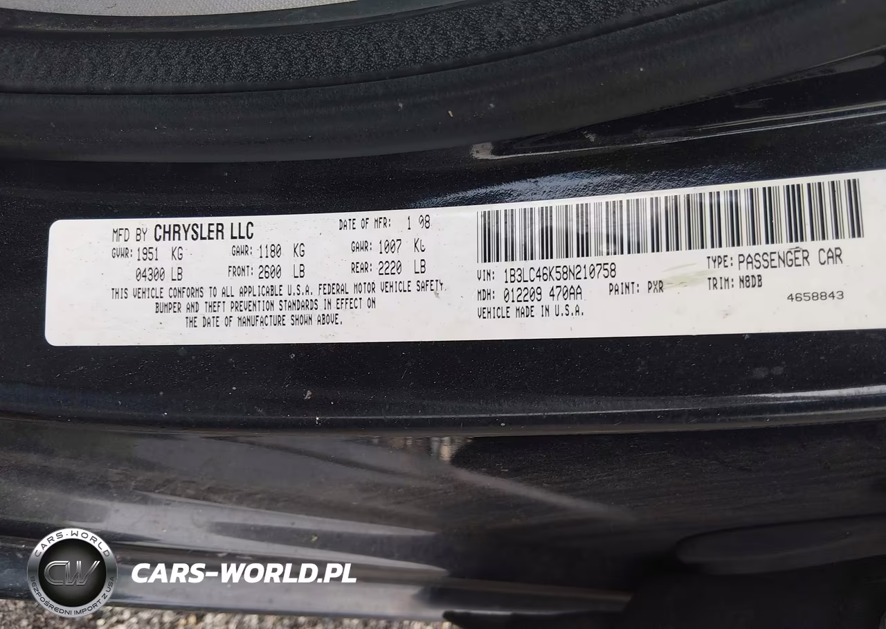 2008 Dodge Avenger Se VIN:1B3LC46K58N210758 - 9