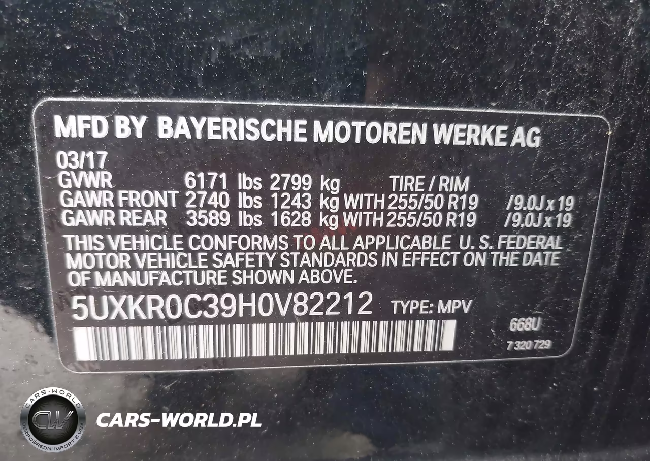 2017 BMW X5 xDrive35I VIN:5UXKR0C39H0V82212 - 9