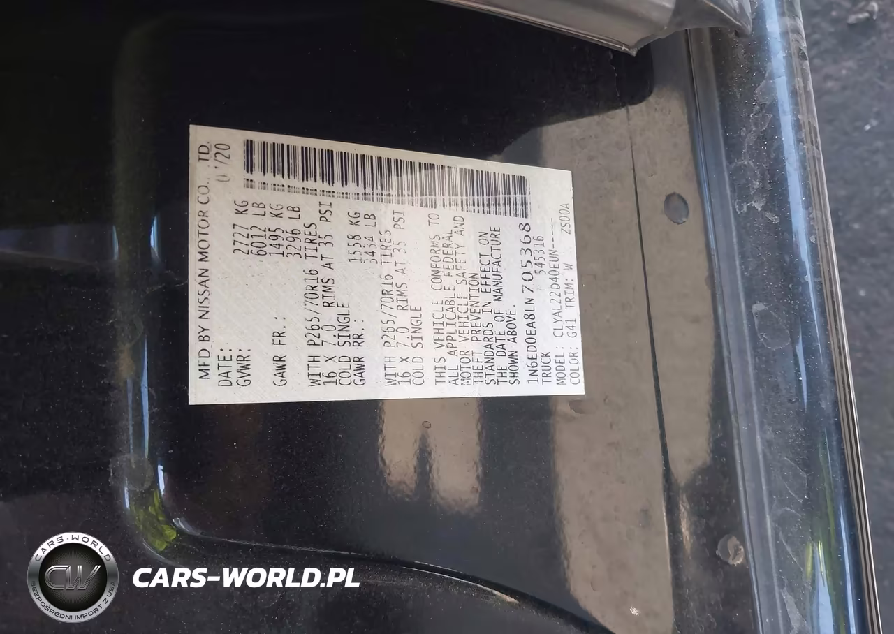 2020 Nissan Frontier Sv 4X2 VIN:1N6ED0EA8LN705368 - 9