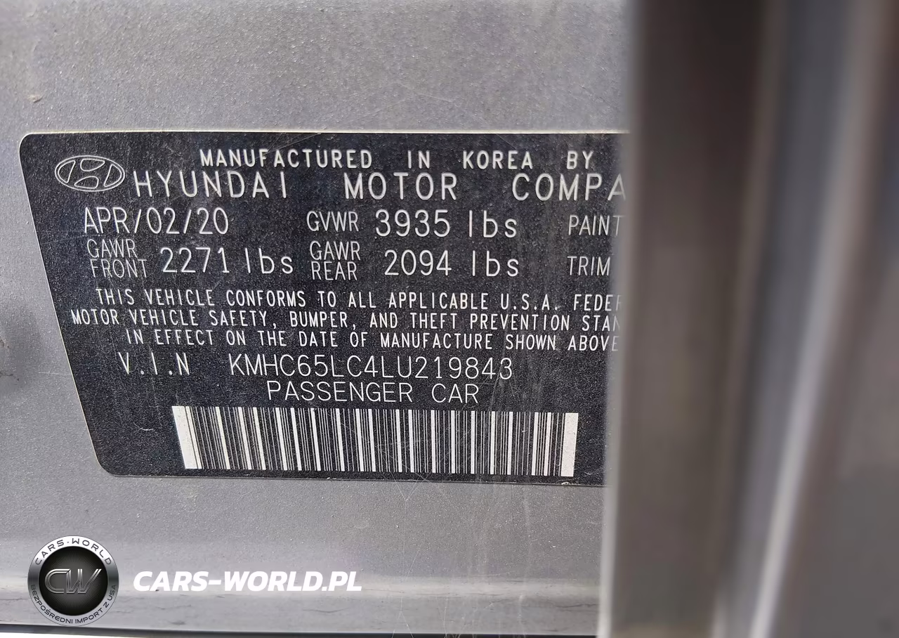 2020 Hyundai Ioniq Hybrid Blue VIN:KMHC65LC4LU219843 - 9