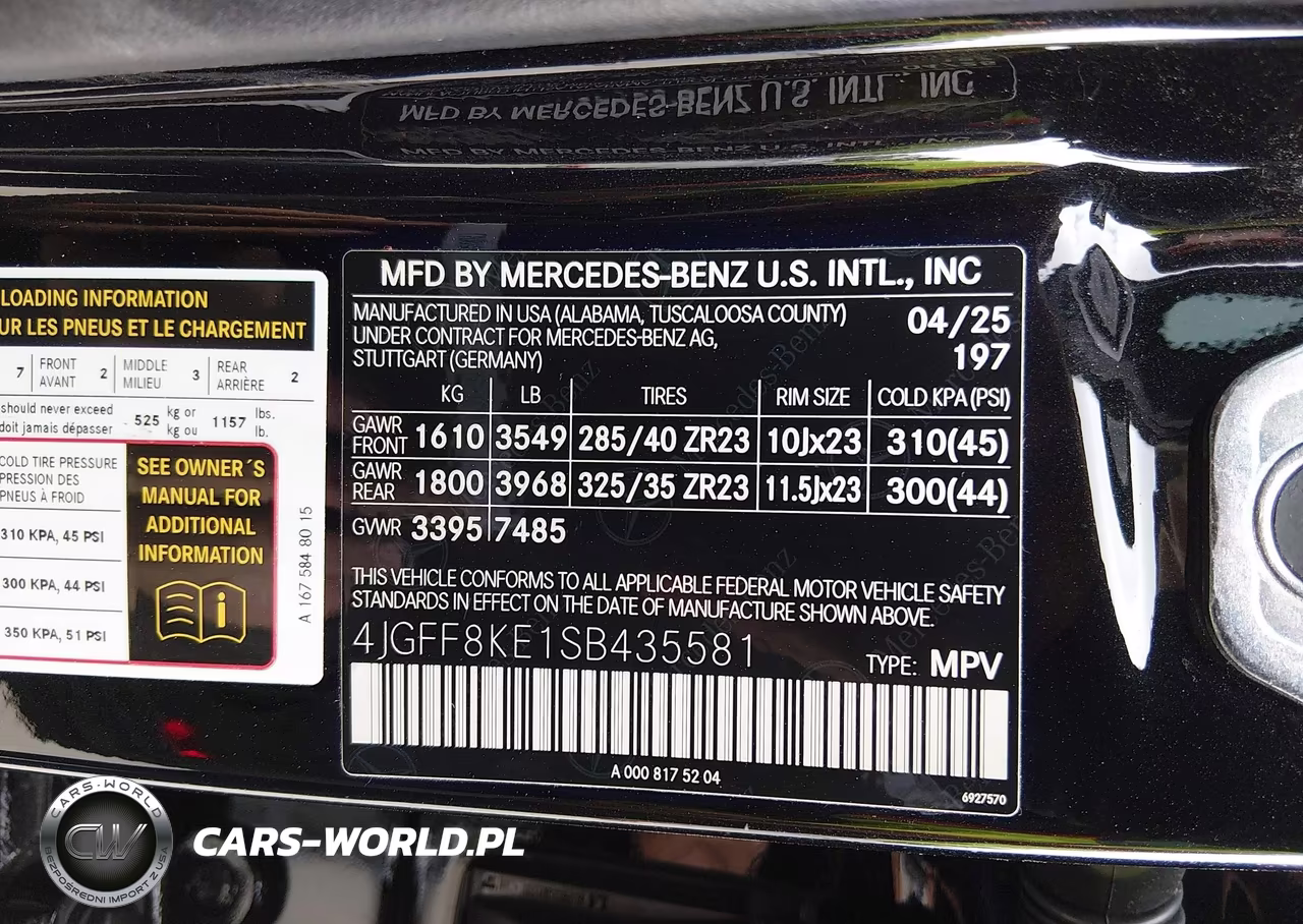 2025 Mercedes-Benz Amg Gls 63 4Matic+ VIN:4JGFF8KE1SB435581 - 9