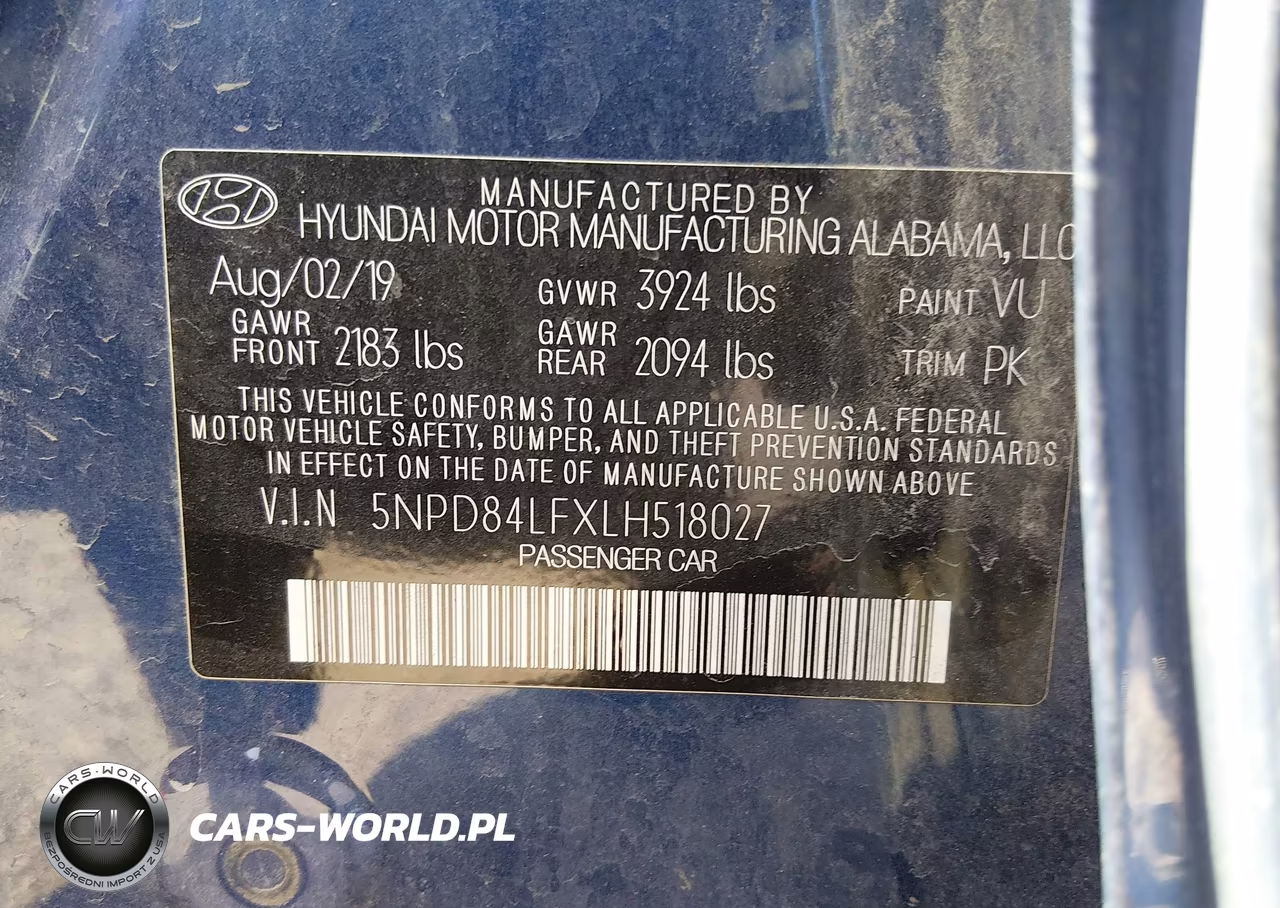 2020 Hyundai Elantra Value Edition VIN:5NPD84LFXLH518027 - 9