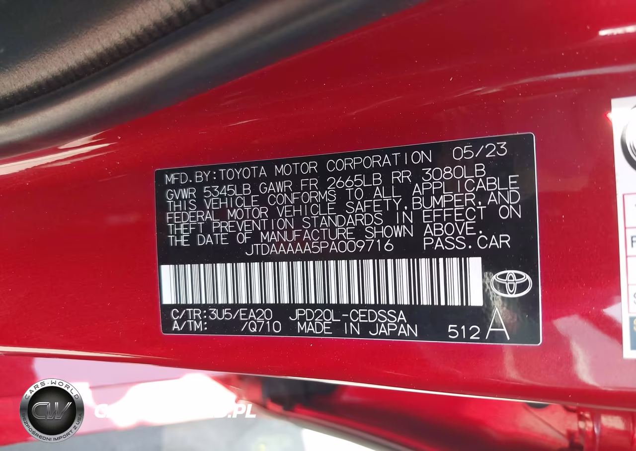 2023 Toyota Mirai Xle VIN:JTDAAAAA5PA009716 - 9