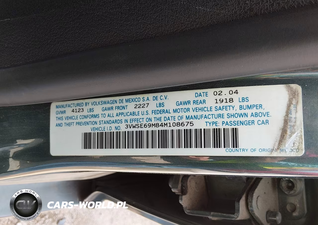 2004 Volkswagen Jetta Gls 1.8T VIN:3VWSE69M84M108675 - 9